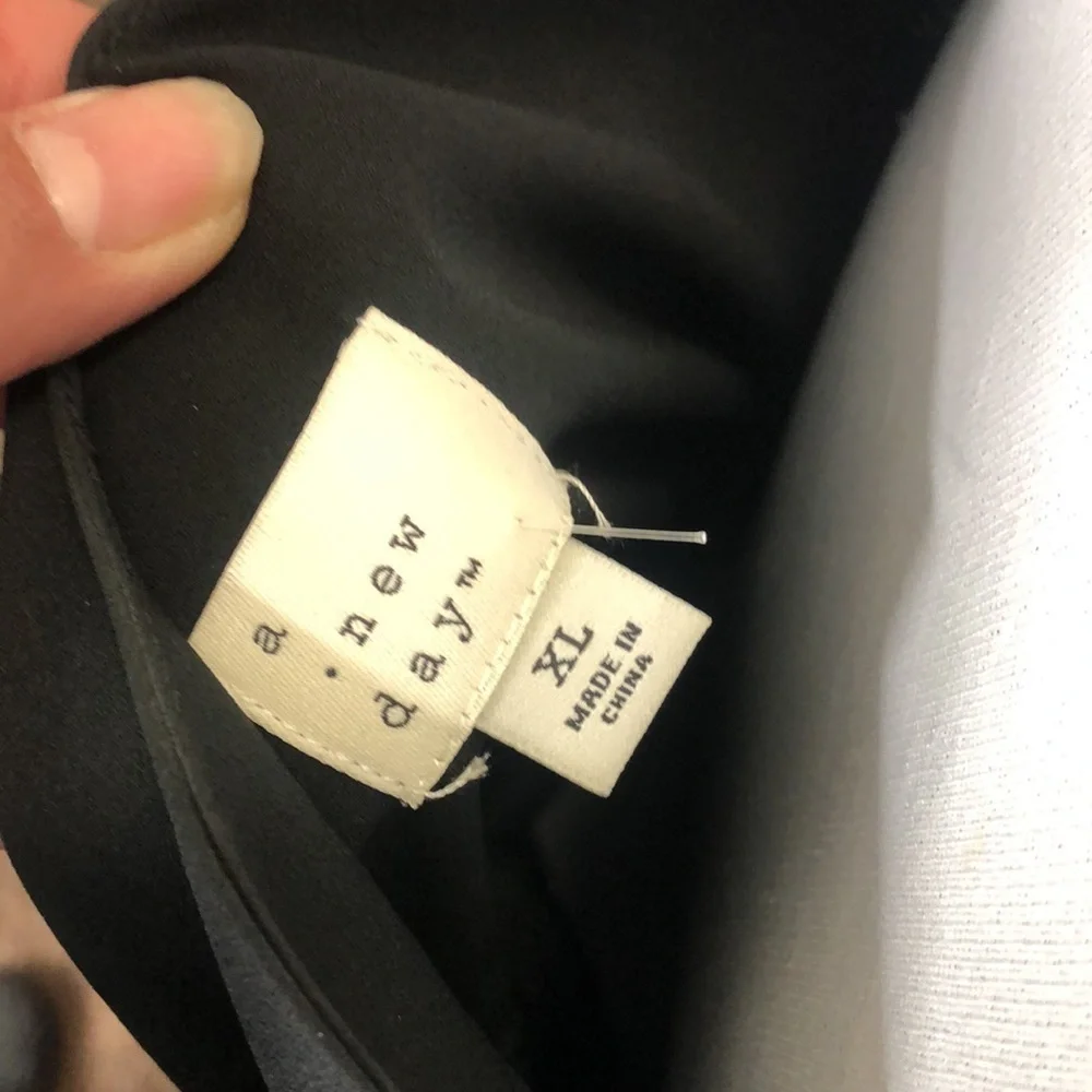 A new day black floral print pleated dress size XL - Picture 8 of 10